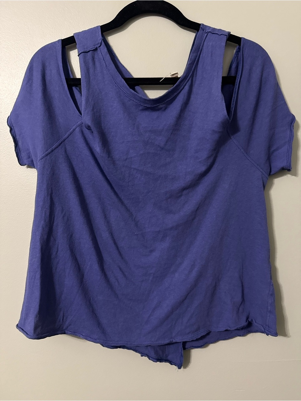 We The Free Lavender Cold-Shoulder Tee